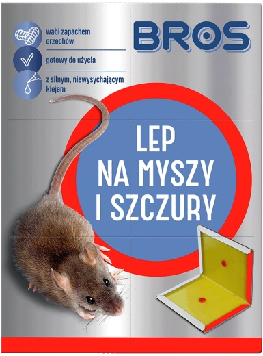 BROS dióillattal rendelkező ragacsos egér- és patkánycsapda