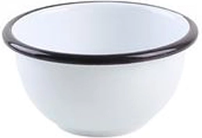 Zománcozott tálka 10 cm, fehér