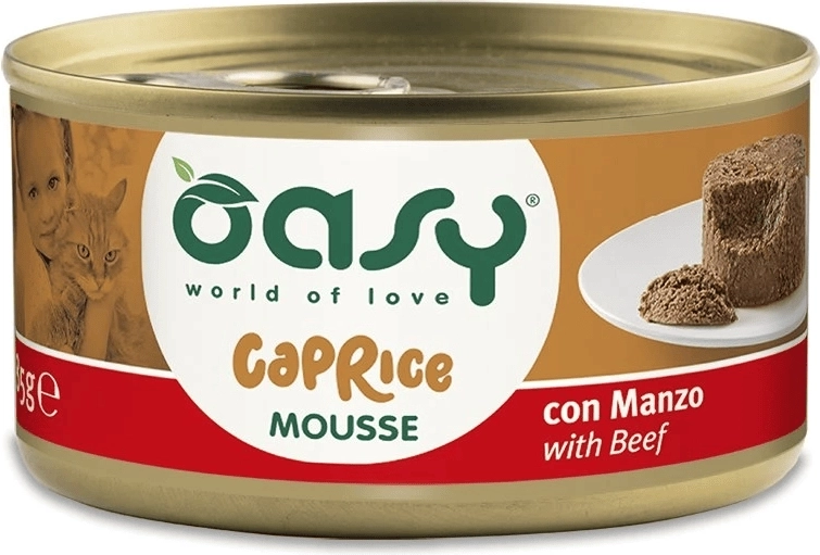 Oasy Caprice marhás mousse macskáknak 85 g