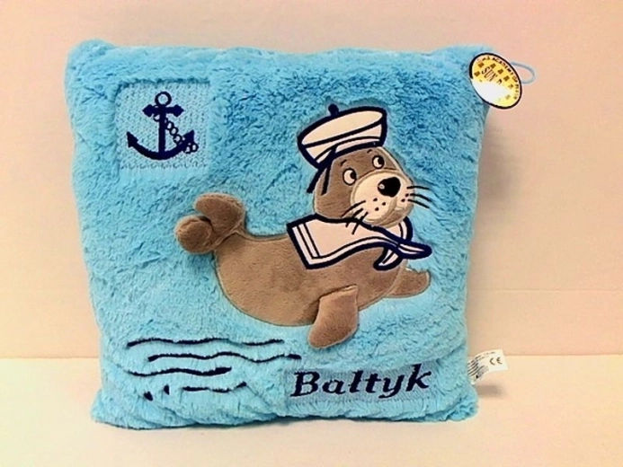 Dekoratív párna BAŁTYK – fóka (tengeri fóka), kétszínű