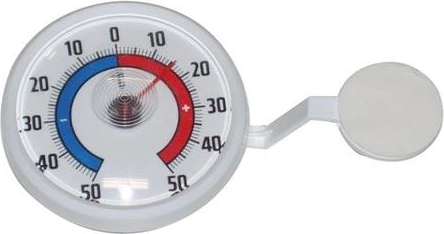 Ablakra ragasztható kerek hőmérő, 7 cm