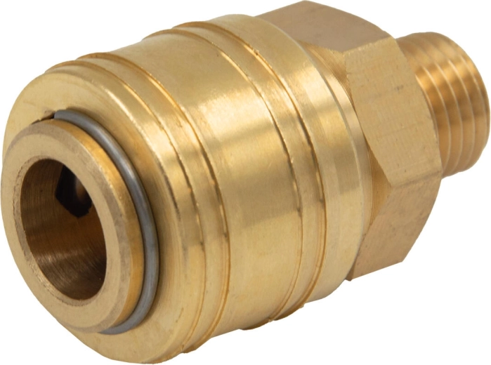 Gyorscsatlakozó 1/4" külső menettel, sárgarézből