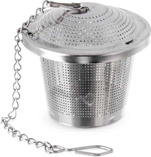 Rozsdamentes teaszűrő lánccal, 4,5 cm