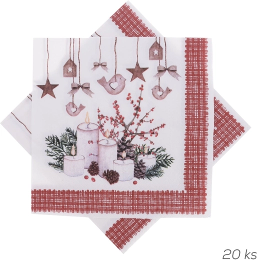 Karácsonyi papírszalvéták 33 × 33 cm (20 db)