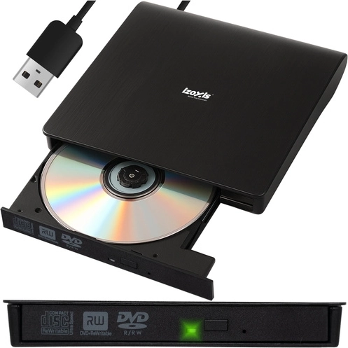 Izoxis külső CD/DVD meghajtó íróval
