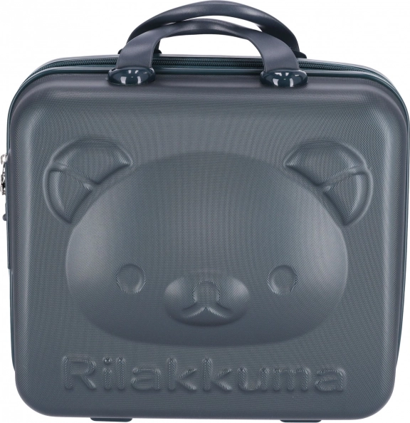 Gyermek bőrönd / Bájos utazó kozmetikai táska – sötétzöld