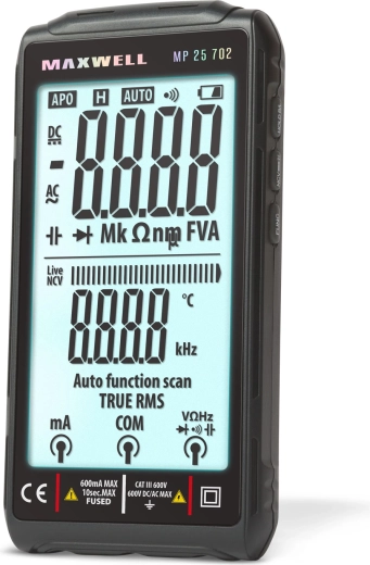 Automatikus digitális multiméter 4,2"-os TFT kijelzővel és USB-C töltéssel