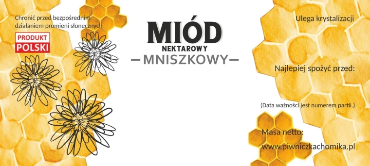Pitypang nektárméz címkekészlet 116 × 50 mm, 100 db
