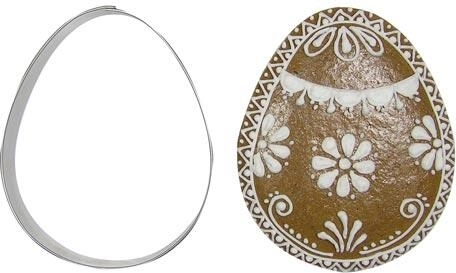 Rozsdamentes fém süteménykiszúró – tojás 9 cm