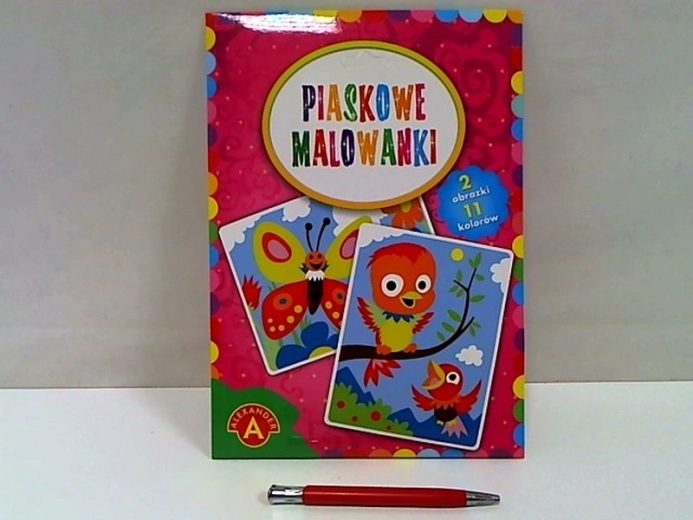 Homokképes festés színes homokkal – Madarak és pillangók