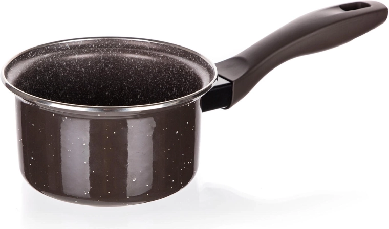 14 cm-es lábas tapadásmentes zománcozott felülettel, Granite sötétbarna