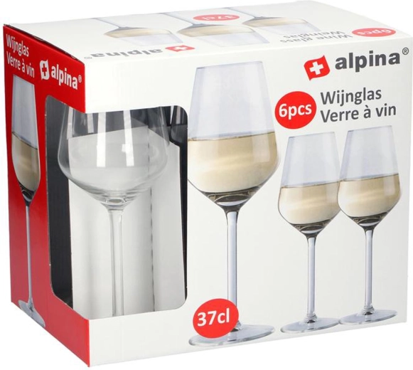 Alpina fehérboros pohár 370 ml (6 db)