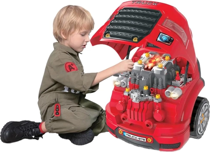 Buddy Toys gyermek autószerelő műhely Master motor