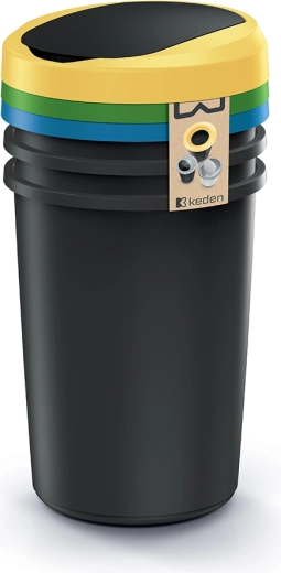 Compacta R Flap szelepes szelektív hulladékgyűjtő szett 3×40 l