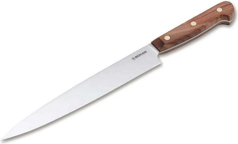 Böker Manufaktur Solingen Cottage-Craft szeletelő/tranchírozó kés 22 cm, szilvafa
