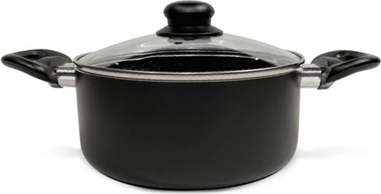 Kitchisimo Nero lábas üvegfedővel, 20 cm, 2,5 l