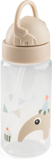 Done by Deer szívószálas kulacs Celebration homokszínű 350 ml