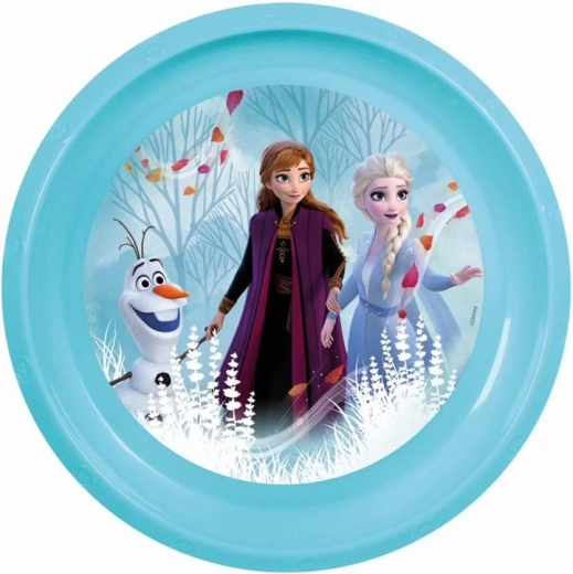 Lapos FROZEN 2 tányér 22 cm – világoskék