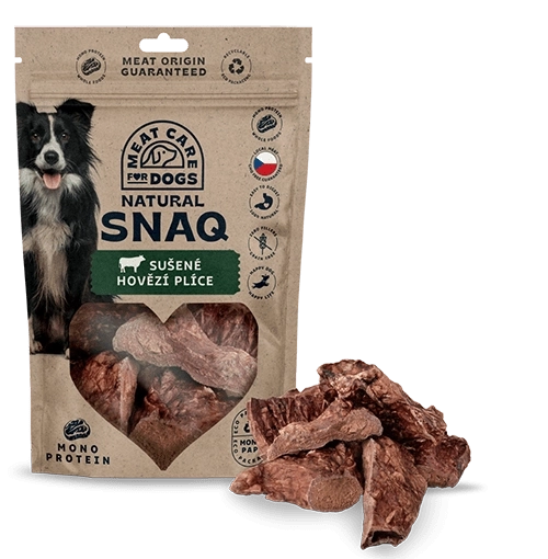 Szárított marhatüdő kutyáknak 200 g DOG SNAQ