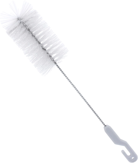 0,5 l-es palack- és pohármosó kefe nyéllel, 6,8 cm átmérő