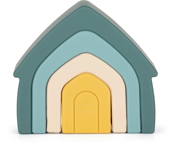 Szilikon összerakó játék House Misty Green PETITE & MARS