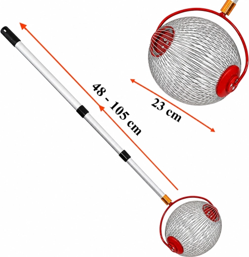 Teleszkópos dió-, labda- és gyümölcsszedő 48–105 cm - 1 db