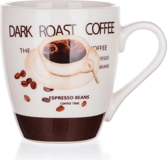 Kerámia Espresso bögre 240 ml fehér/barna