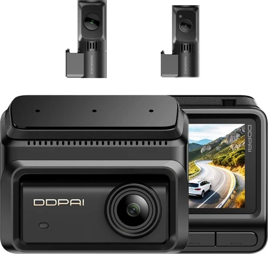 DDPAI Z90T háromcsatornás 4K fedélzeti kamera GPS-szel