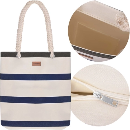 TRIZAND 18 l tengerparti és piknik táska kötél fogantyúkkal