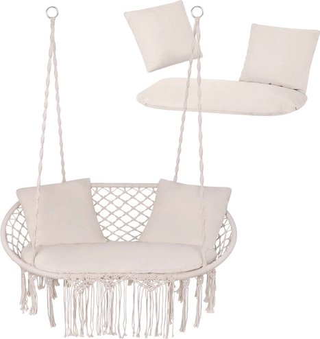 Krém színű párnák dupla függőszékhez – gólyafészek típus, GARDLOV