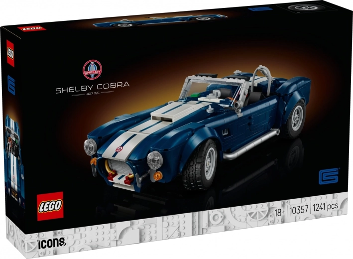 lego icons shelby cobra 427 s/c készlet felnőtteknek