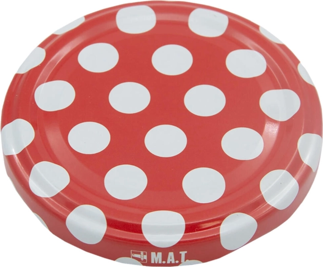 Twist 66 pöttyös befőzőfedél – 10 darabos készlet