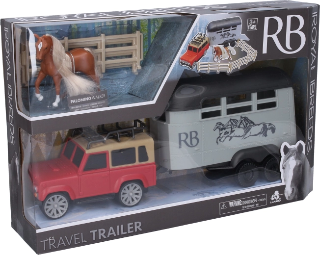 Royal Breeds ló autóval, utánfutóval és karámmal