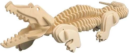 Woodcraft fa 3D kirakó – krokodil, 94 darab