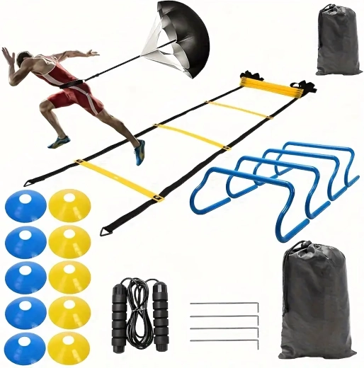 Nagy edzőkészlet – koordinációs létra, bóják és miniakadályok XXL