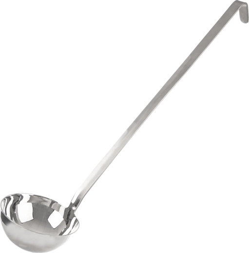 Rozsdamentes gastro merőkanál 55 cm, átmérő 14 cm