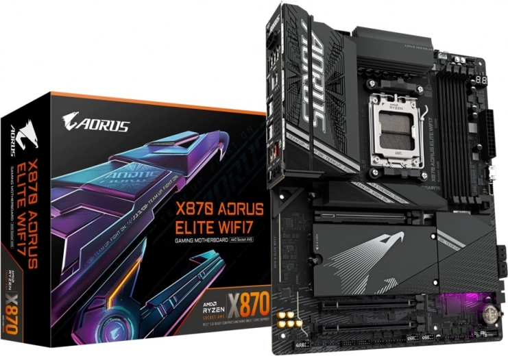 AORUS X870 ELITE WIFI 7 alaplap (AM5, ATX)