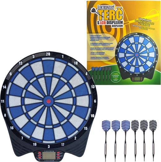 Elektronikus darts tábla LCD kijelzővel
