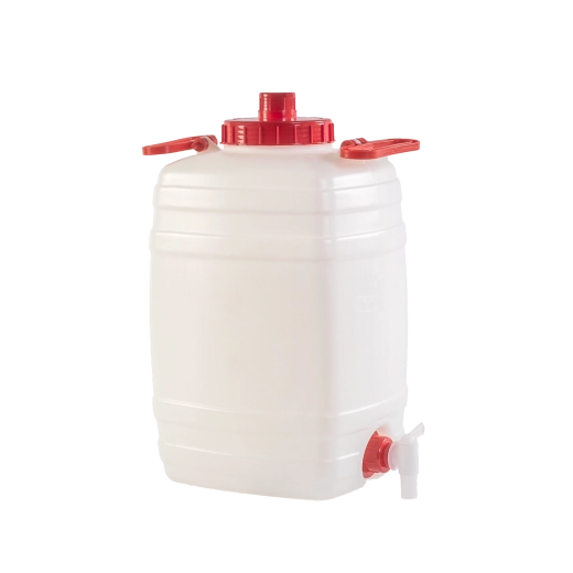 Műanyag hordó 25 l csavaros fedéllel, fogantyúval és szellőzéssel