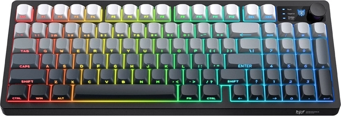 Onikuma MT902 2,4 GHz-es RGB háttérvilágítású vezeték nélküli gamer billentyűzet