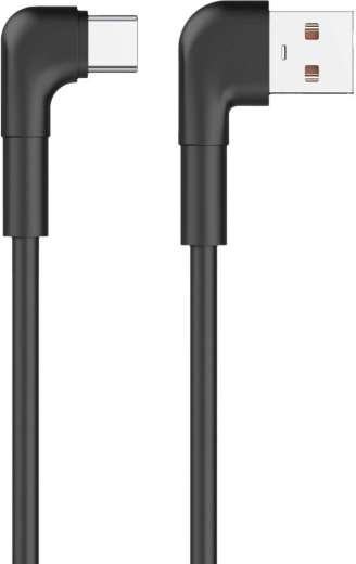 Maxlife MXUC-09 szögletes kábel USB-A – USB-C 1 m 3 A fekete - 1 db