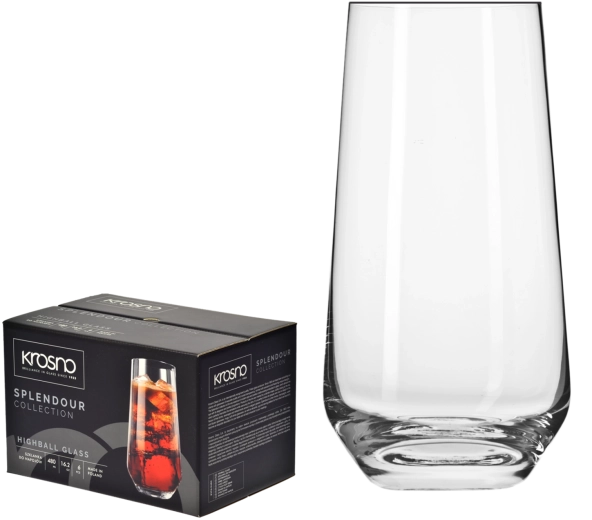 SPLENDOUR magas italospoharak 480 ml, 6 db – Krosno