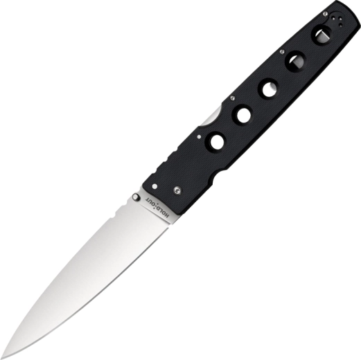 Cold Steel Hold Out 6 – zsebkés sima éllel, fekete, G10