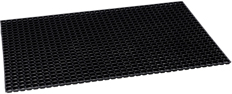 Méhhéjas gumiszőnyeg 100 × 150 cm, fekete