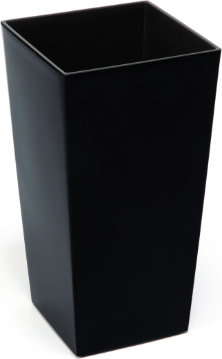 Finezja virágtartó 25 × 25 cm betéttel – fekete, fényes