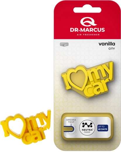 Dr. Marcus City I Love My Car Vanilla autóillatosító