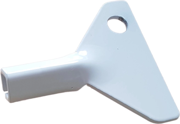 Pótkulcs dupla kéményajtóhoz 160 × 320 mm, fehér