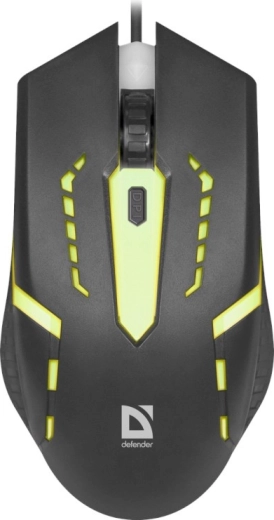 Vezetékes gamer egér DEFENDER Flash MB-600L 7 színű háttérvilágítással