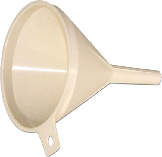 Műanyag tölcsér 14 cm – színmix