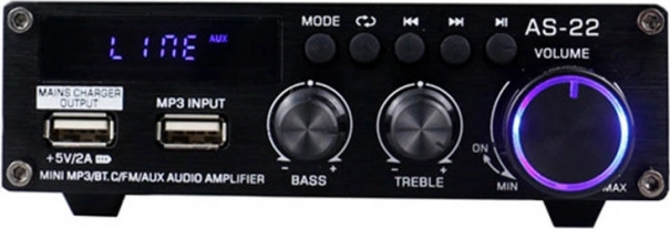 BLITZWOLF AS-22 45 W-os hang­erősítő Bluetooth 5.0-val és távirányítóval